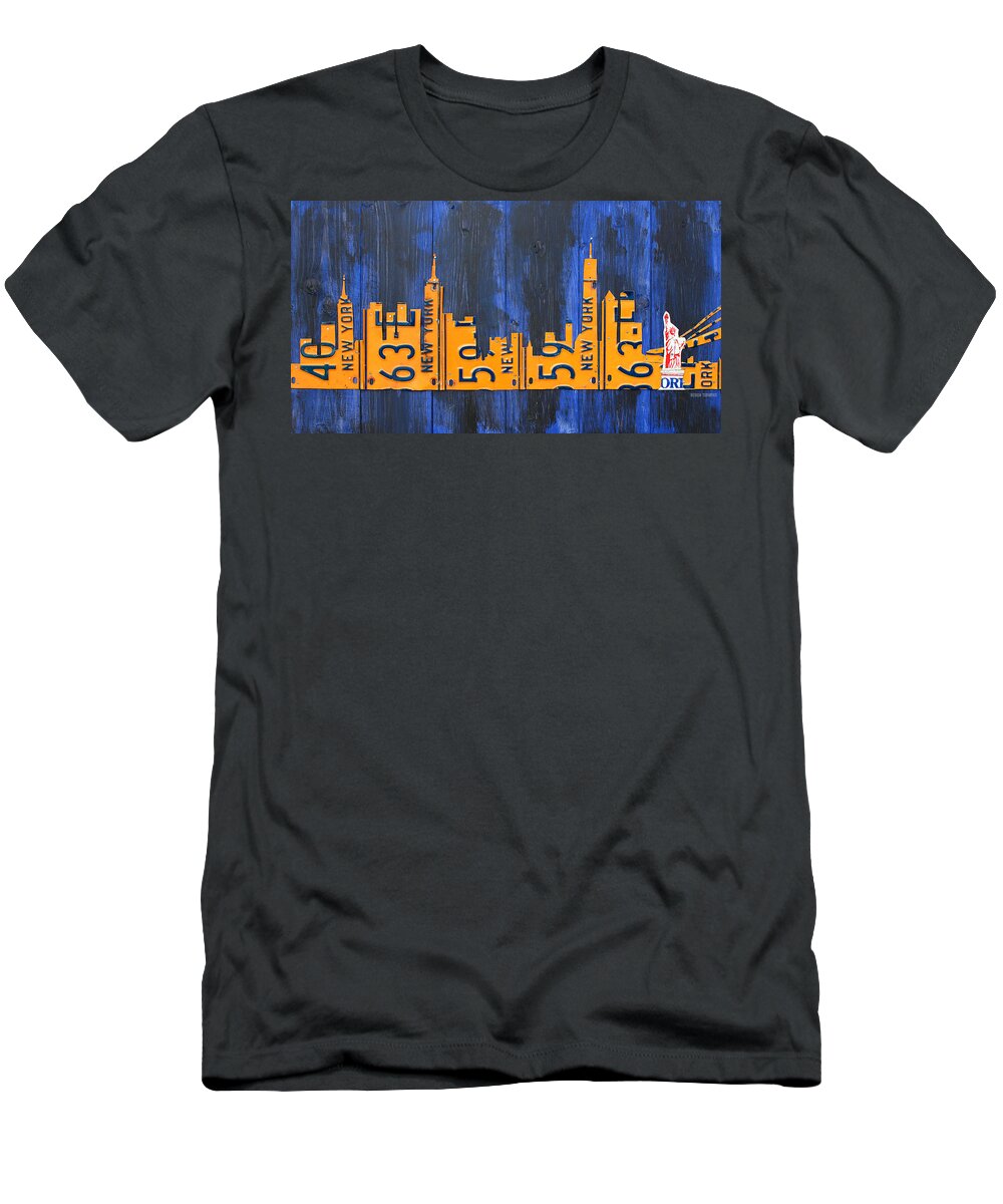 New York Decor Childrens Short Sleeve Cool T-Shirt,Polyester,Manhattan Bridge w 